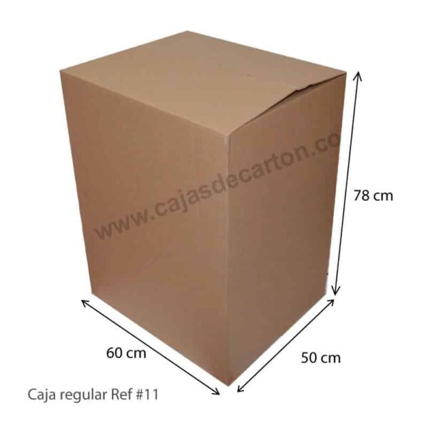 CAJA DE CARTON CORRUGADO 4 ALETAS 60X50X78 CM REF#11