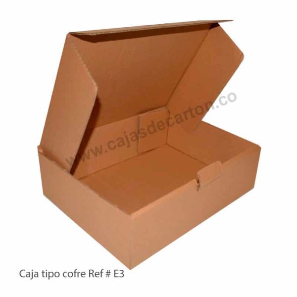 CAJA DE CARTON CORRUGADO ESPECIAL TIPO COFRE 40X30X12 CM REF-E3 - Imagen 3